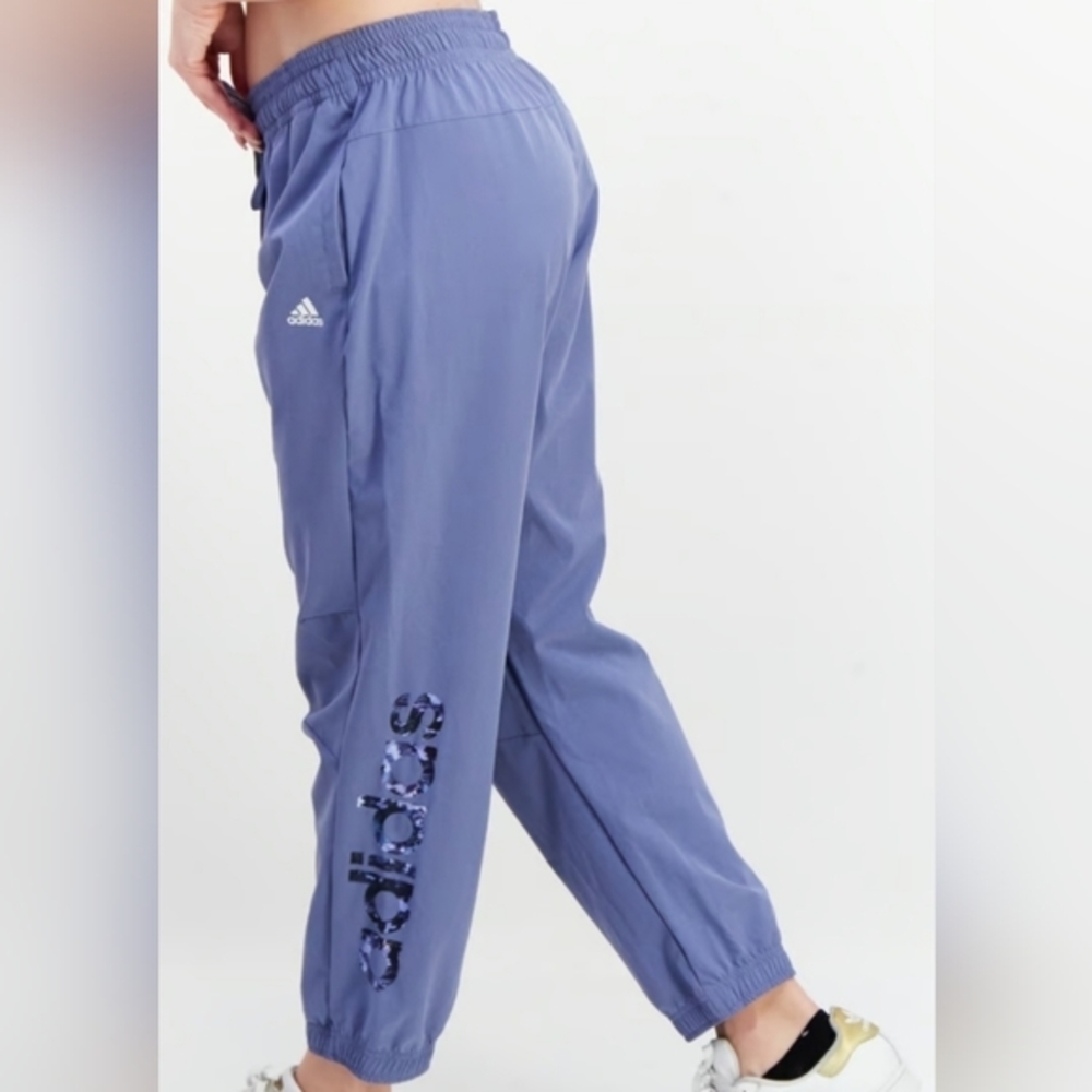 Adidas purple‎ track big logo pant